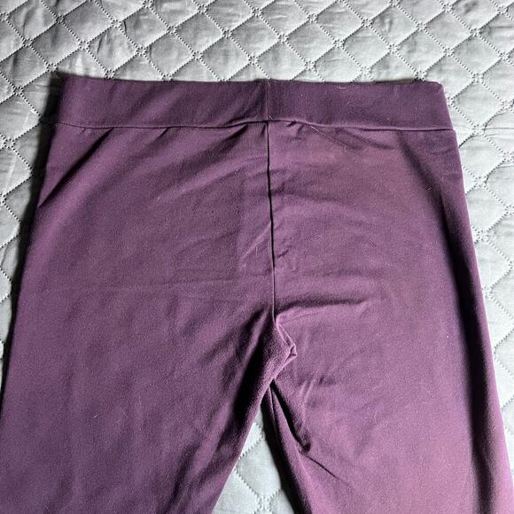Matty M Women’s Purple Leggings Size Large Made in USA Nylon Spandex Stretch - Picture 2 of 6